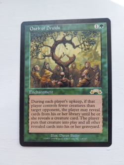 MTG [Magic the Gathering] Oath of Druids Original Exodus rare Excell [Commander] - Image 1