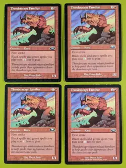 Thunderscape Familiar x4 Planeshift 4x Playset Magic the Gathering MTG - Image 1