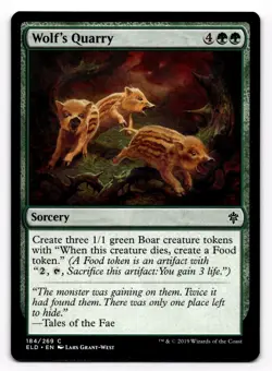 MTG Magic the Gathering Wolf's Quarry (184/269) Throne of Eldraine NM - Image 1