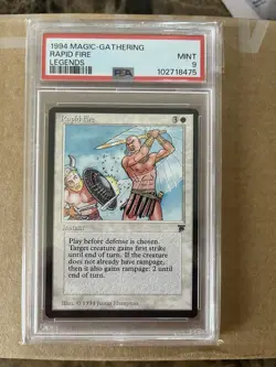 RAPID FIRE Legends PSA 9 Graded Vintage MTG - Image 4
