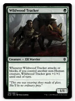 Magic the Gathering MTG Wildwood Tracker (183) Throne of Eldraine - Image 1
