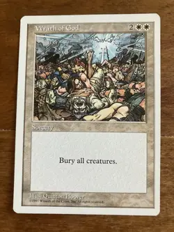 MAGIC THE GATHERING 5th EDITION WRATH OF GOD NM ENGLISH MTG - Image 1