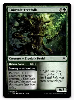 Magic the Gathering MTG Tuinvale Treefolk (180) Throne of Eldraine - Image 1