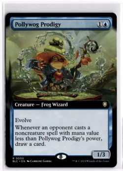 Pollywog Prodigy Extended Art LP x1 MTG Magic: the Gathering - Image 1