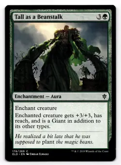 Magic the Gathering MTG Tall as a Beanstalk (178) Throne of Eldraine - Image 1
