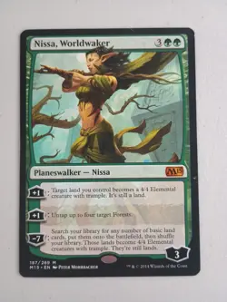 Magic the Gathering Nissa, Worldwaker 187 MTG NM - Image 1