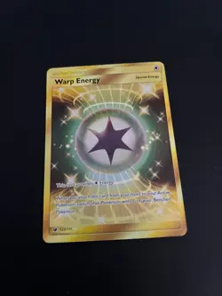 Pokemon Warp Energy Secret 123/111 Sun Moon Crimson Invasion Holo Secret TCG - Image 1