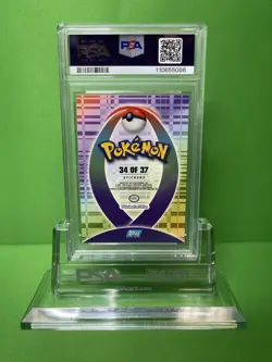 2001 TOPPS POKEMON JOHTO LEAGUE CHAMPIONS STICKERS 34 LARVITAR PSA 9 - Image 2