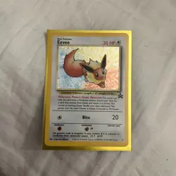 #11 Eevee Holo Eevee Promo WOTC Vintage Pokemon Black Star - Image 1