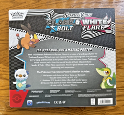 Pokemon TCG: Black Bolt & White Flare Unova Poster Collection Box! New, Sealed! - Image 2