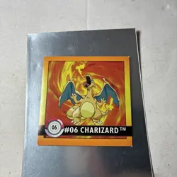 Pokemon 1999 Artbox Sticker Series 1 Charizard #06 - Image 2