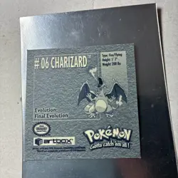 Pokemon 1999 Artbox Sticker Series 1 Charizard #06 - Image 3