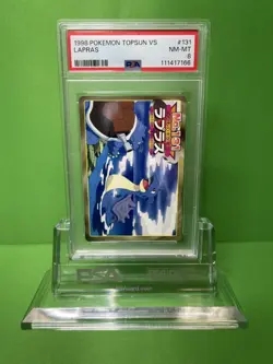 1998-99 POKEMON TOPSUN VS 131 LAPRAS PSA 8 - Image 1