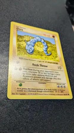 Onix 056/102 Base Set (Shadowless) Regular Near Mint NM Pokemon - Image 2