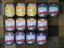 (16) Pokemon TCG Salamence, Darkrai, Etc Empty Tins - Storage Display - Image 2