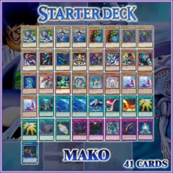 LEGENDARY OCEAN KAIRYU-SHIN STARTER DECK 41 Mako Tsunami Duelist Kingdom YuGiOh - Image 2