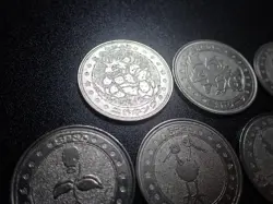 Pokemon Card Meiji Promo Battle Coin x7 Nidoking Muk etc #5050 - Image 2