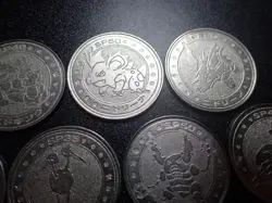 Pokemon Card Meiji Promo Battle Coin x7 Nidoking Muk etc #5050 - Image 5