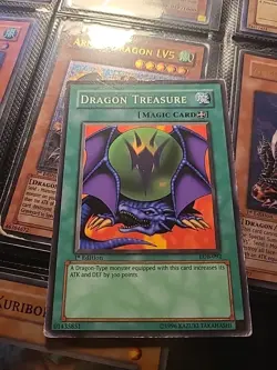 Yugioh TCG Dragon Treasure LOB-092 1st Edition Short Print NA English Vintage - Image 1