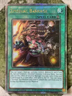 YuGiOh ZOODIAC BARRAGE Quarter Century Secret Rare RA04-EN091 - Image 2