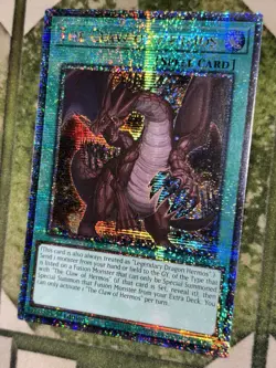 YuGiOh THE CLAW OF HERMOS Quarter Century Secret Rare RA04 EN256 - Image 1