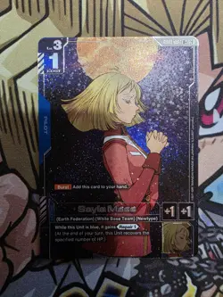 Gundam Card Game Newtype Rising Sayla Mass GD01-087 R+ Holo Foil Rare - Image 1
