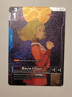 Gundam Card Game Newtype Rising Sayla Mass GD01-087 R+ Holo Foil Rare - Image 1