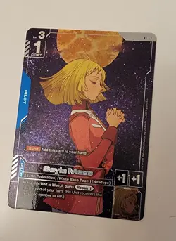 Gundam Card Game Newtype Rising Sayla Mass GD01-087 R+ Holo Foil Rare - Image 2