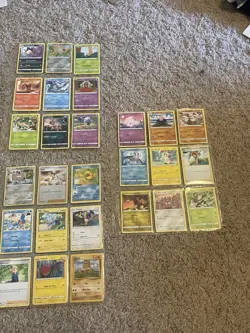 Pokemon card collection, about 100 cards in plastic protector case double sided. - Image 2