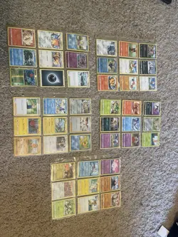 Pokemon card collection, about 100 cards in plastic protector case double sided. - Image 3