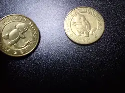 Pokemon Card Banpresto 1997 Promo Game Coin x2 Gold Charmander & Squirtle #5398 - Image 5