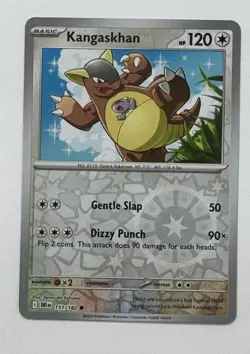 Pokemon TCG Kangaskhan 151/182 Destined Rivals Reverse Holo NM Card - Image 1