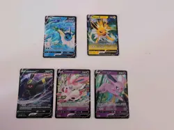 Eevee Evolutions V Promo Complete SWSH 5 Card Set Eeveelutions Pokemon TCG NM - Image 1