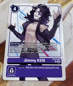 Digimon Card Game Jimmy KEN BT22-092 U Cyber Eden - Image 1