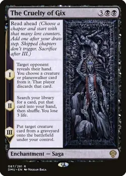 The Cruelty of Gix - Foil DMU LP MTG - Image 1