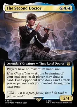 The Second Doctor - Surge Foil Extended Art WHO MP MTG - Image 1