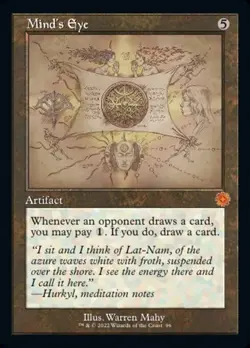 Mind's Eye - Foil Schematic Retro Frame BRO LP MTG - Image 1