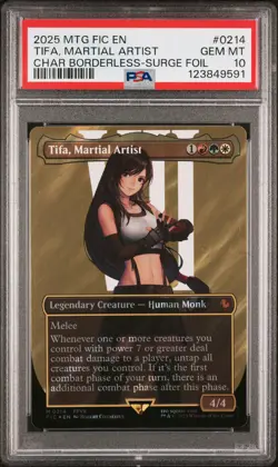 2025 MTG FINAL FANTASY COMMANDER #0214 TIFA, MARTIAL ARTIST PSA 10 - Image 1
