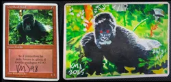 MTG Magic Kird Ape Artist Proof signed, painted 1/31, ultra rare stunning AP - Image 1