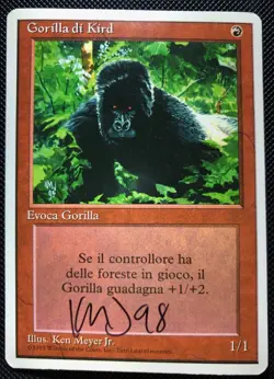 MTG Magic Kird Ape Artist Proof signed, painted 1/31, ultra rare stunning AP - Image 3
