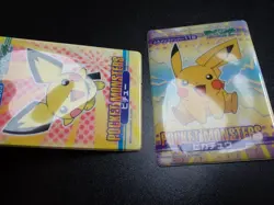 Pokemon Bandai Promo Waterproof Bathroom Menko Card Pikachu & Pichu #5528 - Image 3