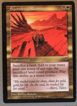 Squandered Resources - MTG - Visions - Magic: The Gathering - Image 1