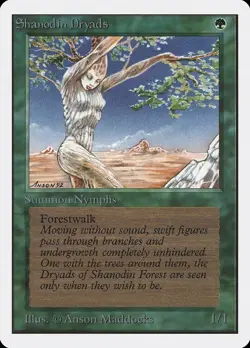 MTG - Shanodin Dryads - Unlimited Edition - X1 - (LP) - - Image 1