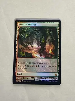 MTG FOIL Fire-Lit Thicket Zendikar Expeditions Magic the Gathering - Image 1