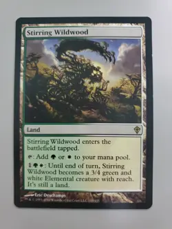 MTG Stirring Wildwood Worldwake Regular Rare - Image 1