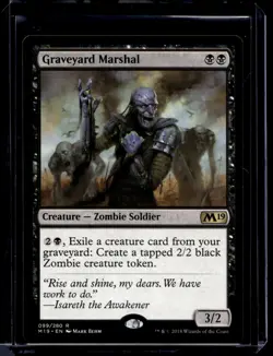 MTG-NM-Mint, English-Graveyard Marshal-Core Set 2019 - Image 1