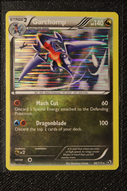 2013 Black and White Garchomp 96/113 Legendary Treasures Holo Pokemon TCG - Image 1