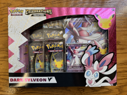 Pokemon TCG: Celebrations Dark Sylveon V Collection Box! New, Factory-Sealed! - Image 1