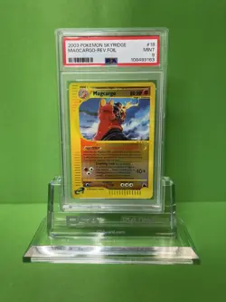 2003 POKEMON SKYRIDGE 18 MAGCARGO-REVERSE FOIL PSA 9 - Image 1