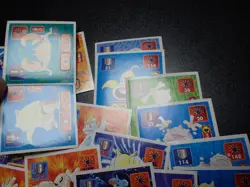 Pokemon Card Amada Sticker Non Holo x60 Poliwrath Rapidash Lapras etc #4610 - Image 4